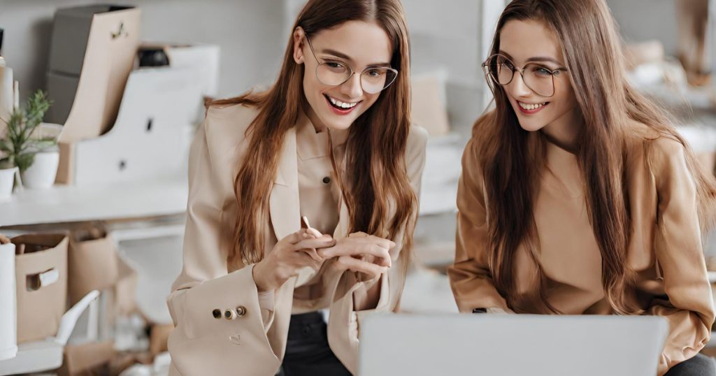 two women looking at laptop for online shop bd online shop,