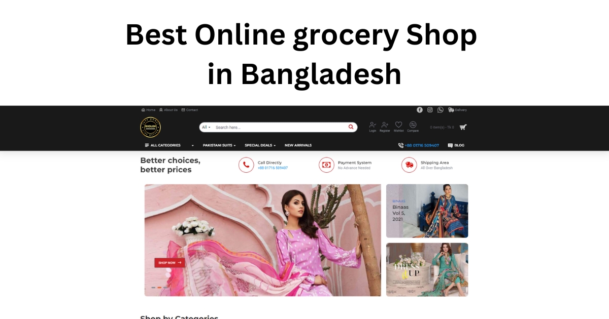 sholok is one of the best online grocery shop in bangladesh